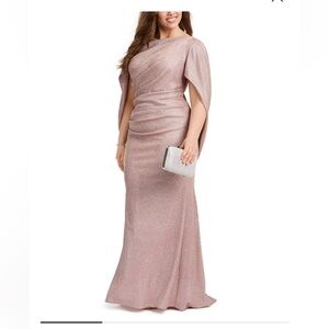 Betsy & Adam Pink Maxi Dress
